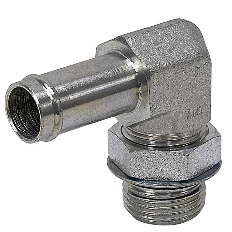 3/8" Hosebarb x SAE 6 Male 90 Degree Elbow 4601-06-06 Adapter [901931]