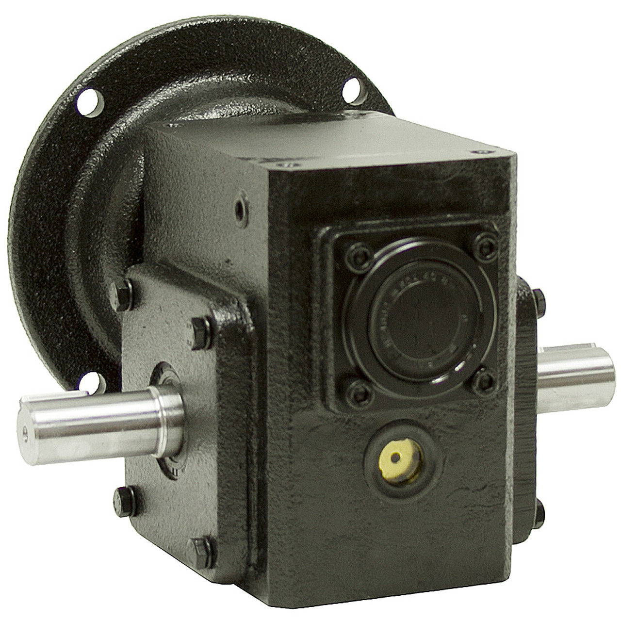40:1 Right Angle Cast Iron Worm Gear Reducer 0.38 HP 56C Dual Output Worldwide HDRF-133-40-DE-56C [601948]