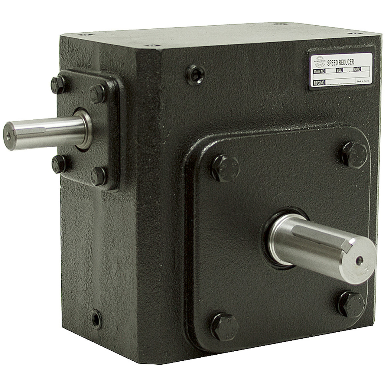 20:1 Right Angle Cast Iron Worm  Gear Reducer 4.74 HP Right Output Worldwide HDRS-325-20-R [602030]