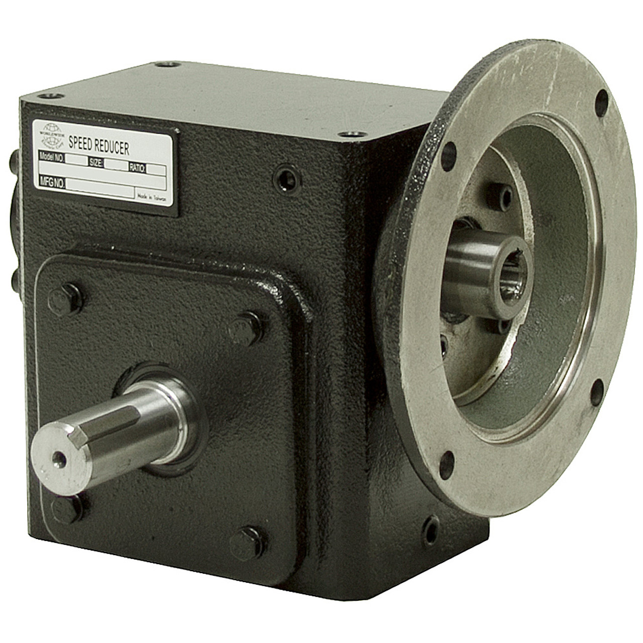 30:1 Right Angle Cast Iron Worm Gear Reducer 1.82 HP 56C Left Output Worldwide HDRF-237-30-L-56C [602089]