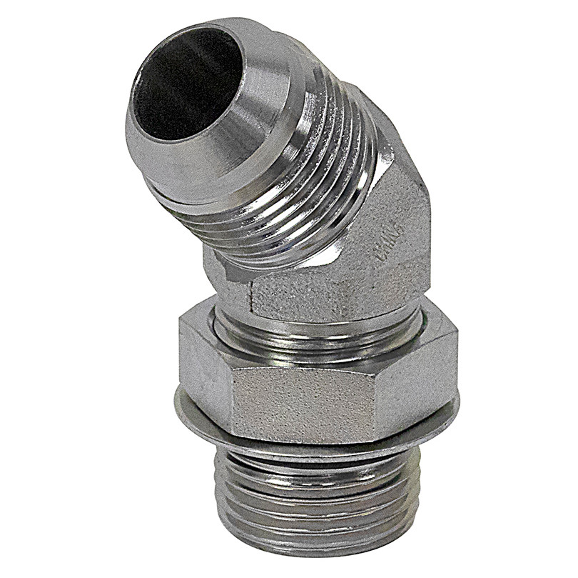JIC 4 Male x SAE 4 Male 45 Degree Elbow 6802-04-04 Adapter [901966]