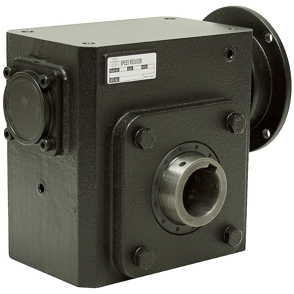 60:1 Right Angle Cast Iron Worm Gear Reducer 2.03 HP 145TC Hollow Output Worldwide HDRF-325-60-H-145TC [602194]