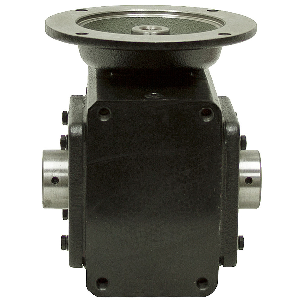 30:1 Right Angle Cast Iron Worm Gear Reducer 1.65 HP 56C Hollow Output Worldwide HDRF-206-30-H-56C [602058]