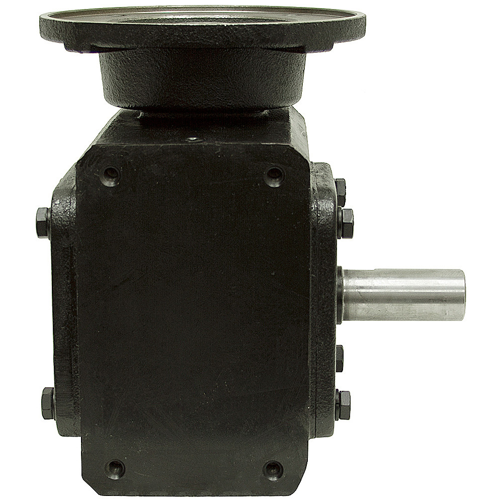 15:1 Right Angle Cast Iron Worm Gear Reducer 5.45 HP 182TC Right Output Worldwide HDRF-325-15-R-182TC [602156]