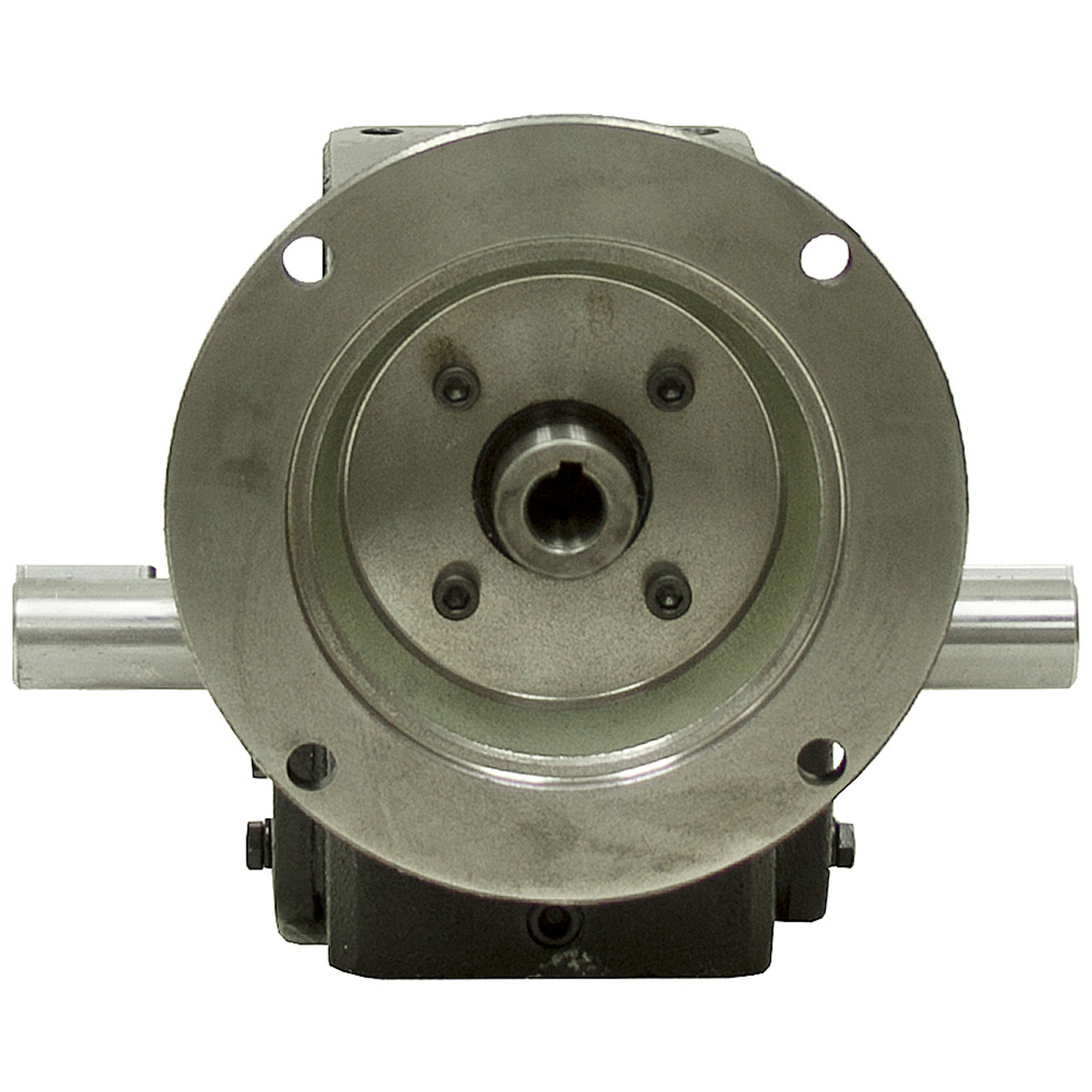 5:1 Right Angle Cast Iron Worm Gear Reducer 4.32 HP 56C Dual Output Worldwide HDRF-237-5-DE-56C [602075]