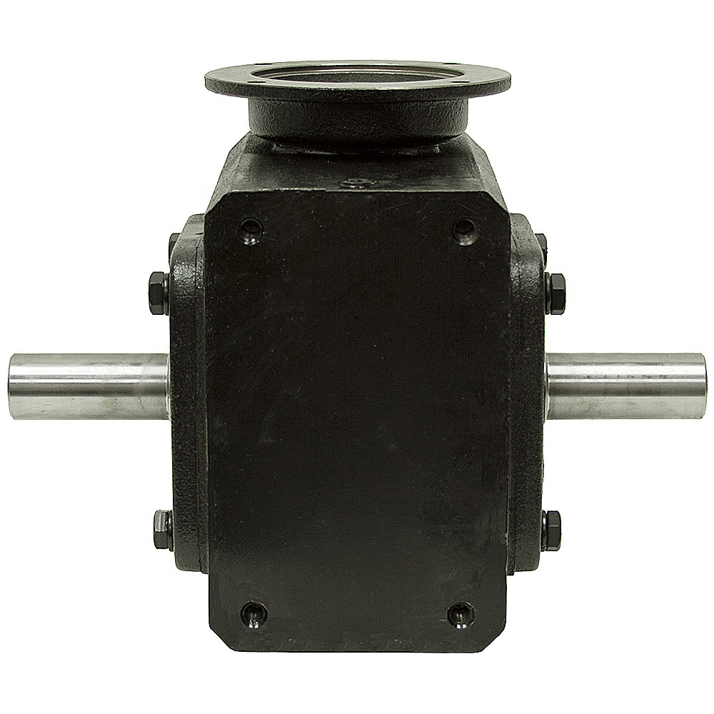 40:1 Right Angle Cast Iron Worm Gear Reducer 3.35 HP 56C Dual Output Worldwide HDRF-325-40-DE-56C [602175]