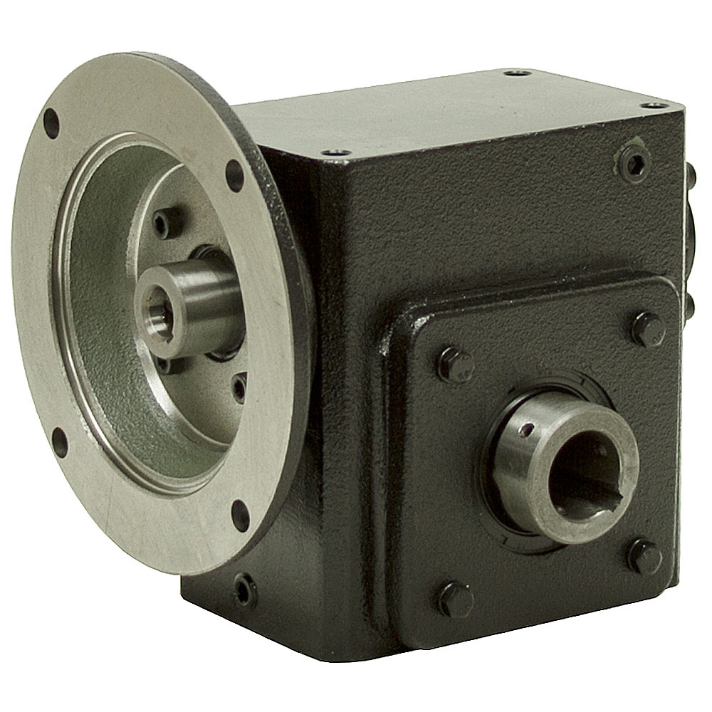 15:1 Right Angle Cast Iron Worm Gear Reducer 3.22 HP 145TC Hollow Output Worldwide HDRF-262-15-H-145TC [602118]