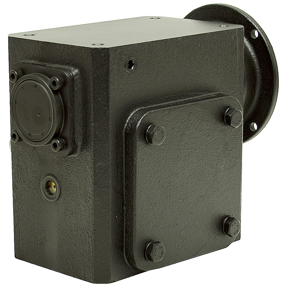 40:1 Right Angle Cast Iron Worm Gear Reducer 3.35 HP 145TC Right Output Worldwide HDRF-325-40-R-145TC [602176]