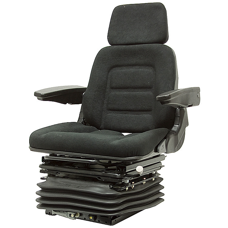 330 Deluxe Seat w/Suspension, Swivel, Armrests Black Talon 330001BK [300182]