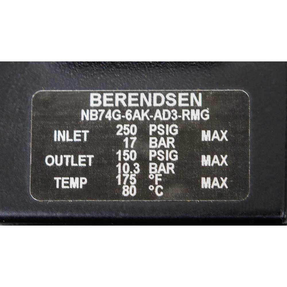 3/4" NPT Air Filter/Regulator Berendsen NB74G-6AK-AD3-RMG [400270]