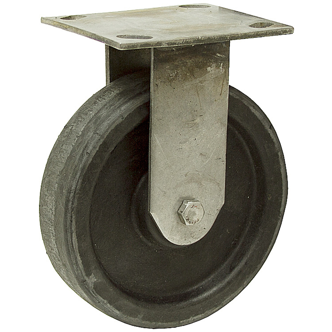 6 x 1-1/2 Rigid Plate Caster ***Used*** [700172]