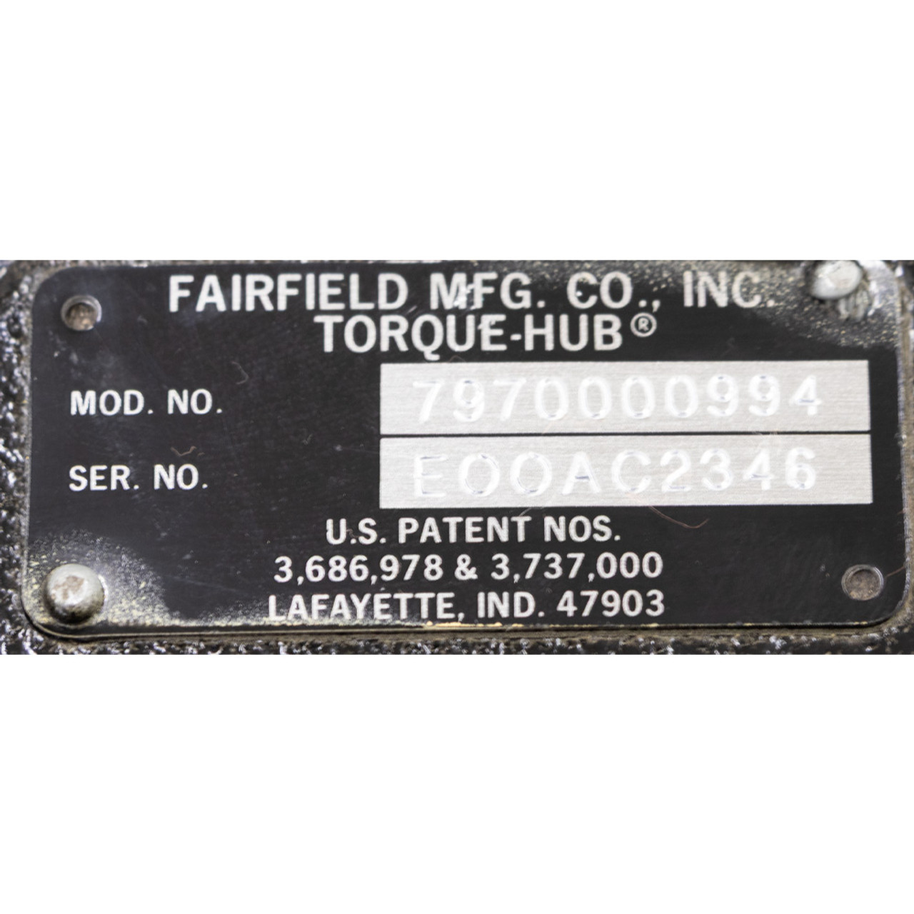 53.58:1 Wheel Drive Torque Hub Fairfield Mfg. 797000094 W3B110354 [902676]