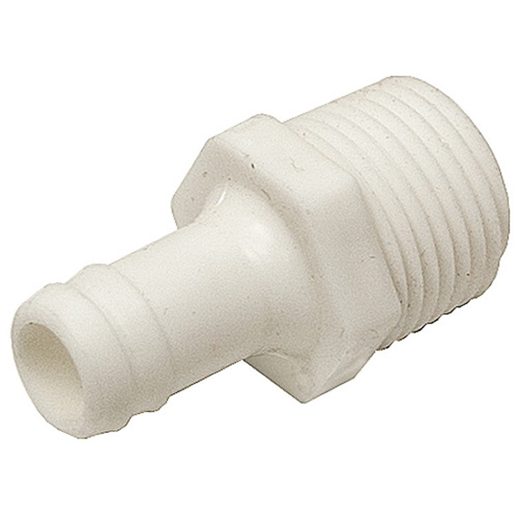 3/8" Hosebarb x 3/8" NPTM Polypropylene Shurflo 8-005-01 [200518]