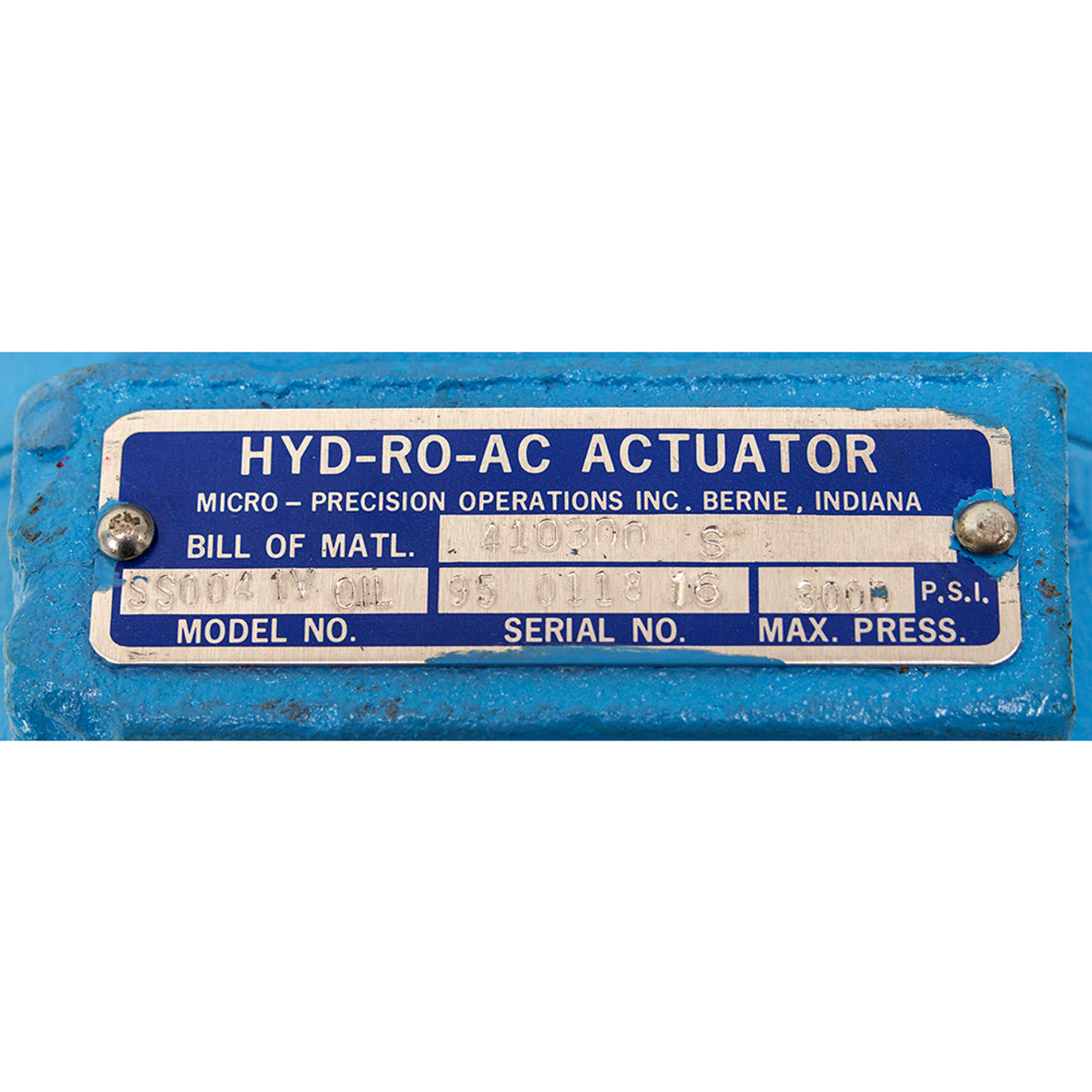 Hydraulic Rotary Actuator Rotac HYD-RO-AC SS0041V [902874]