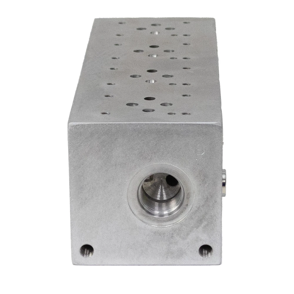 4 Station D03 Series Open Center Manifold Subplate Source Fluid Power SFP-10054