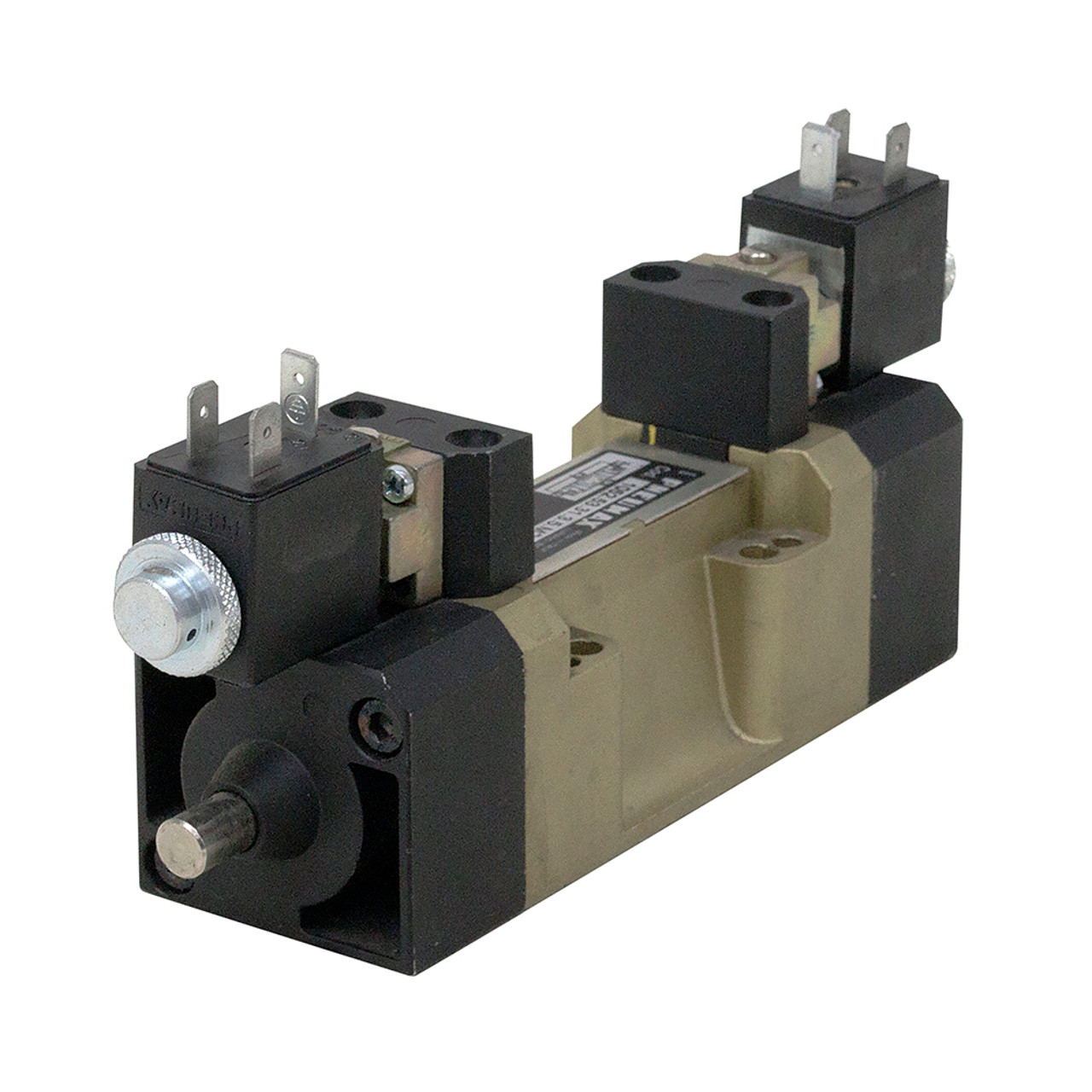 Pneumax 1052.53.31.3.5M2 12 Volt DC 5 Way 3 Position Double Solenoid Air Valve [400287]