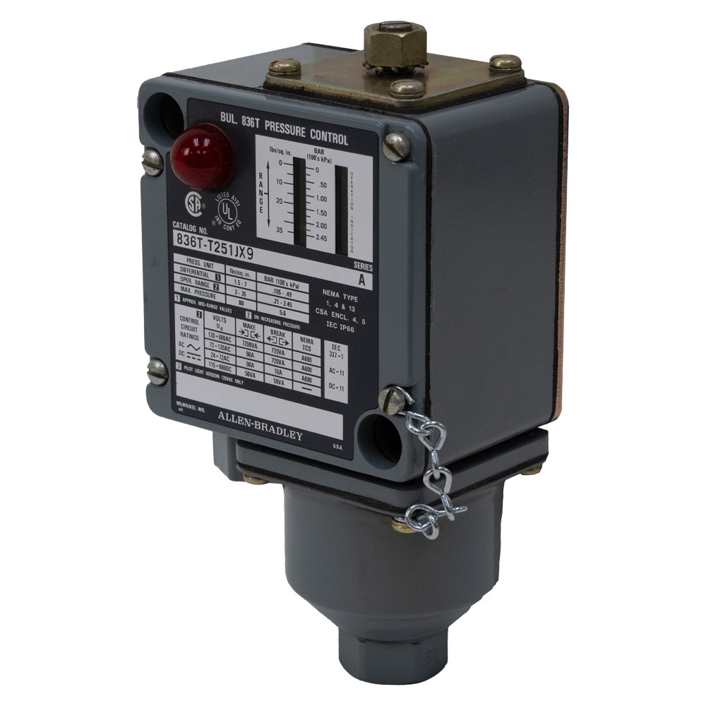 nn-93828ページ Pressure Control Switch Allen- Bradley 836T-T251JX9 - Surplus Center