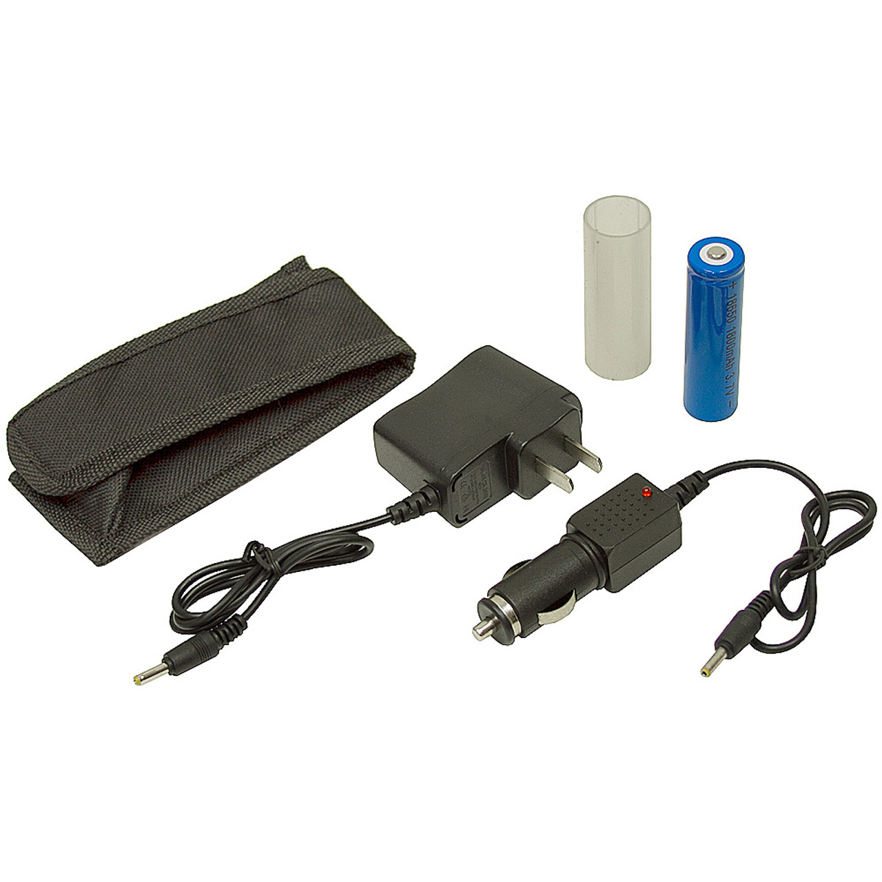 Rechargeable Black Swat Police Style Led Flashlight [100174]