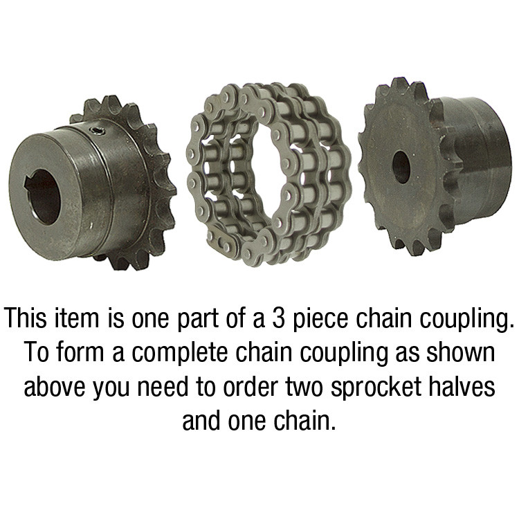 7/8" Bore Coupler Sprocket 50P 16T [602842]