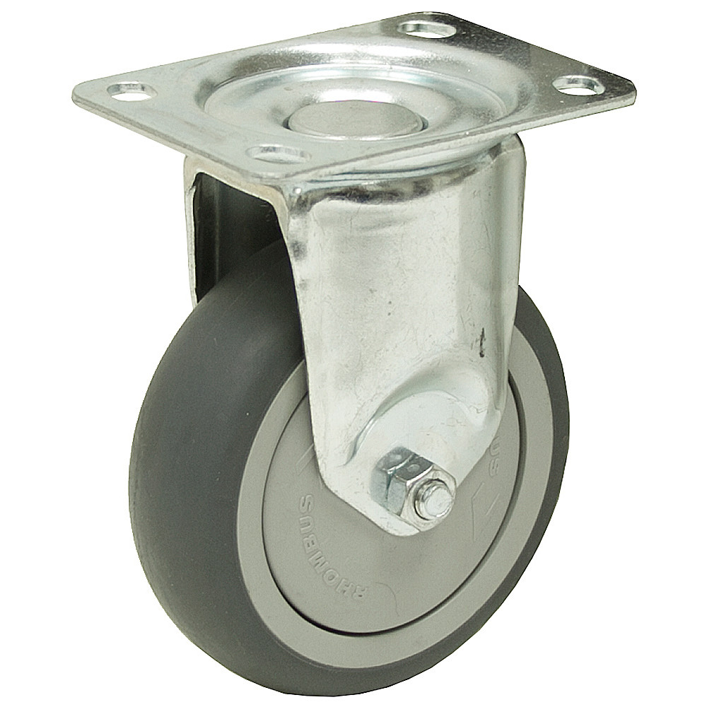 3-15/16x1-1/4 Rhombus Rigid Plate Caster [700247]