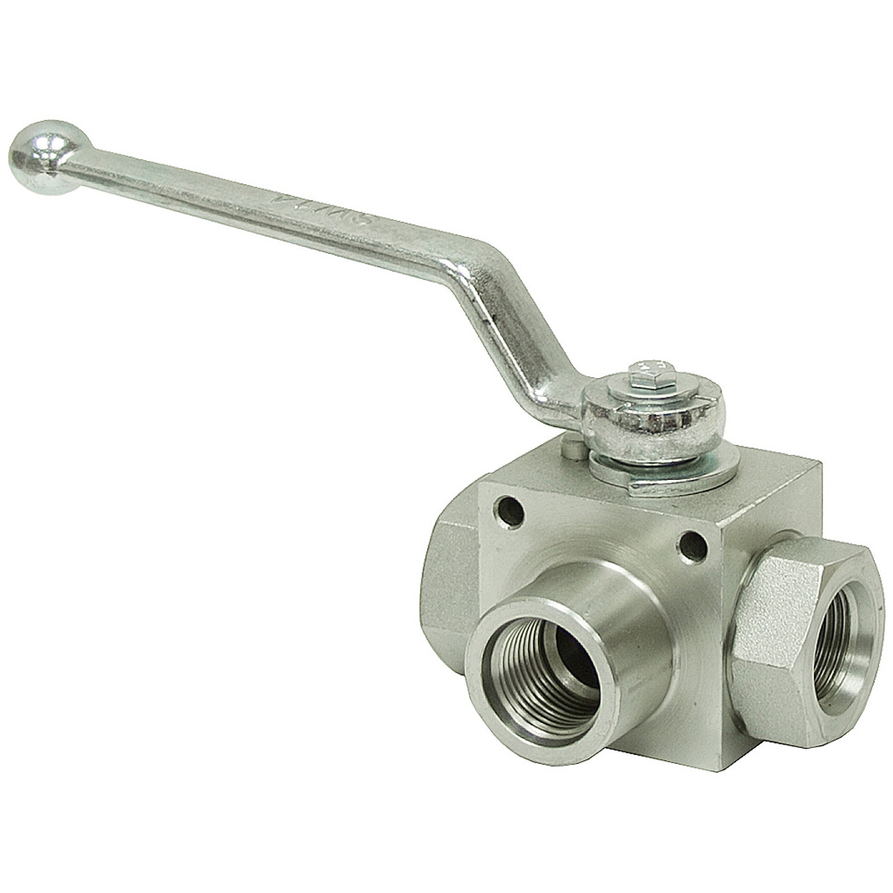SAE 12 Carbon Steel 5145 PSI 3-Way Ball Valve Dynamic DE3L-12-SAE [903665]