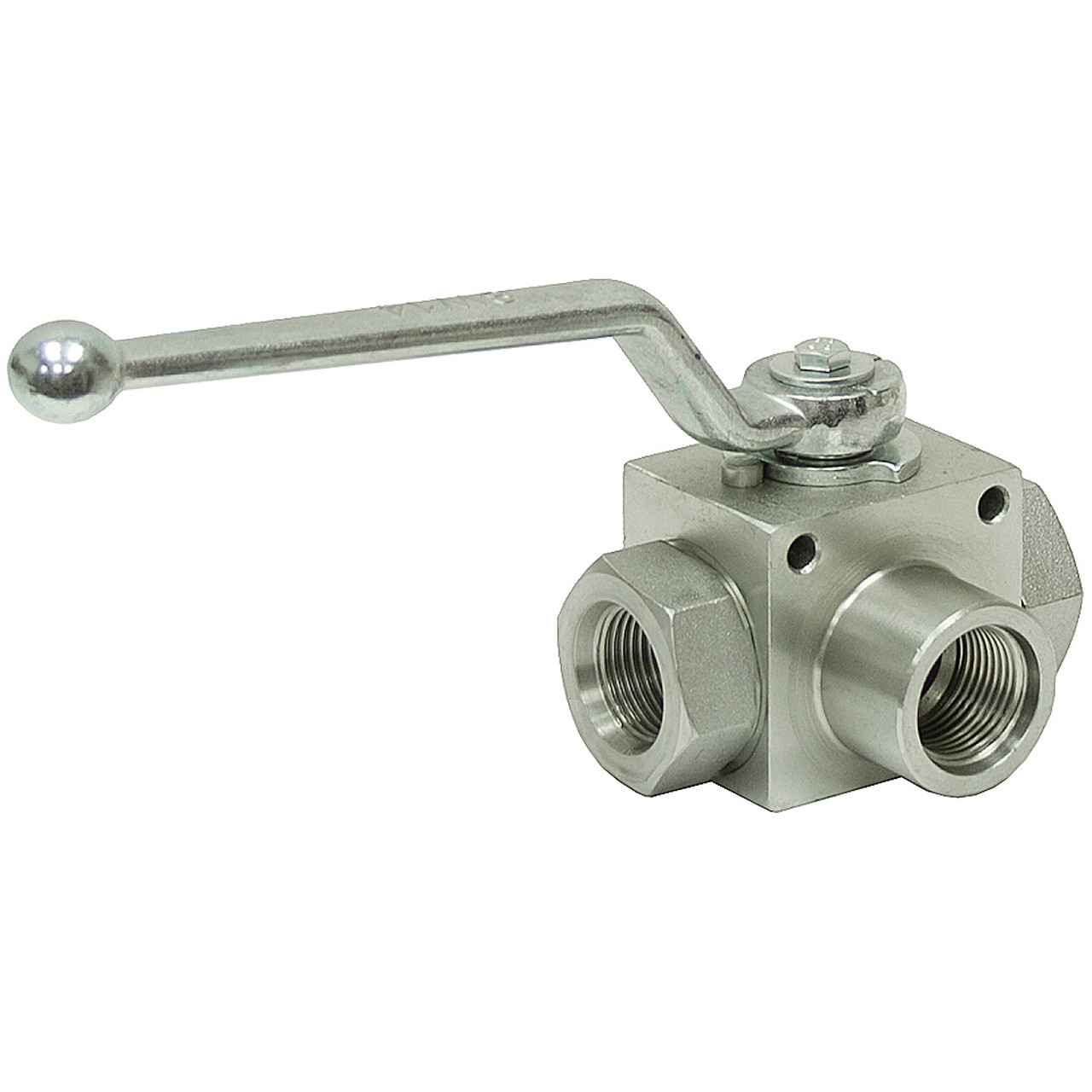 SAE 12 Carbon Steel 5145 PSI 3-Way Ball Valve Dynamic DE3L-12-SAE [903665]