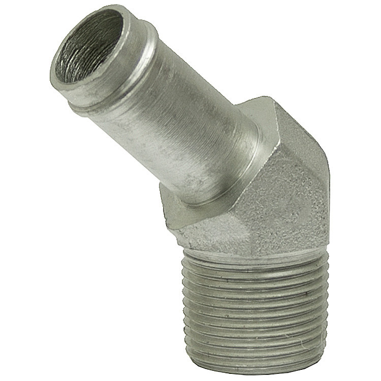 3/8" Hosebarb x 3/8" NPT Male 45 Degree Elbow 4503-06-06 Adapter [903592]