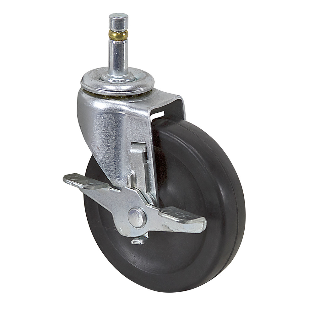 4" x 15/16" Faultless Swivel Grip Ring Caster W/ Wheel Brake 30437M [700390]