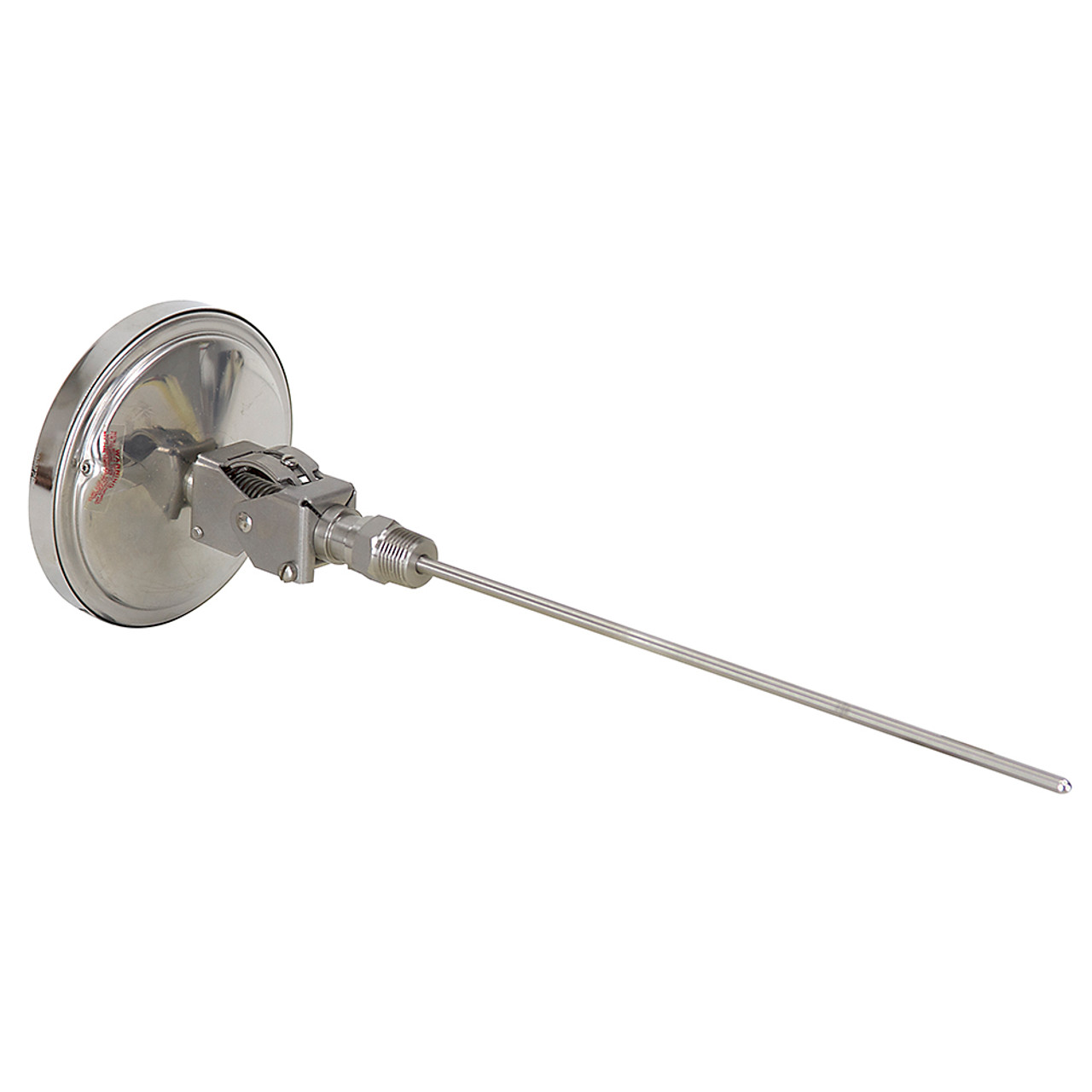 30 - 130 Degree F 5" Face 12" Stem Teltru AA575R Series 42101237 Thermometer [200640]