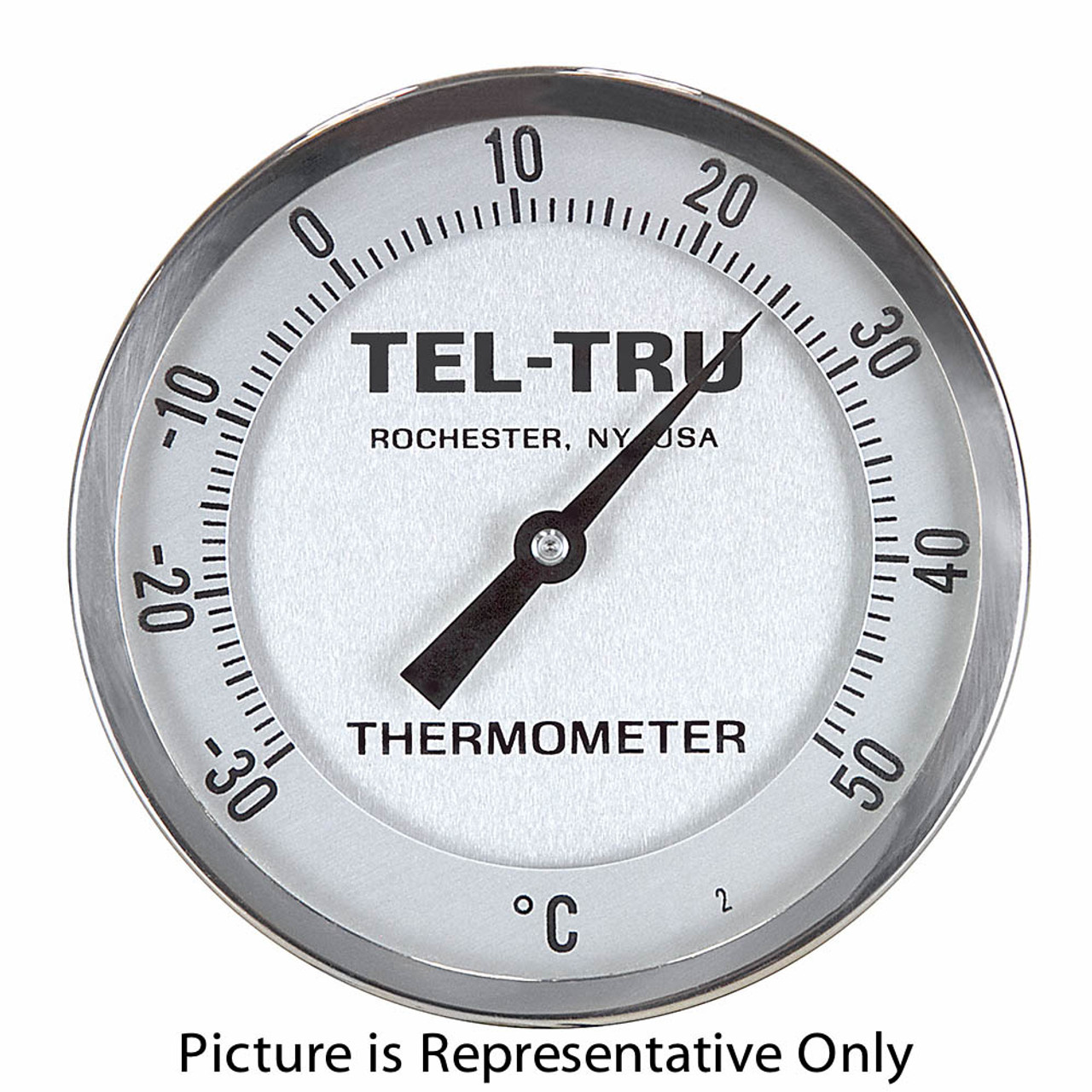 50 - 400 Degree F 5" Face 6" Stem Teltru GT500R Series 38100563 Thermometer [200665]