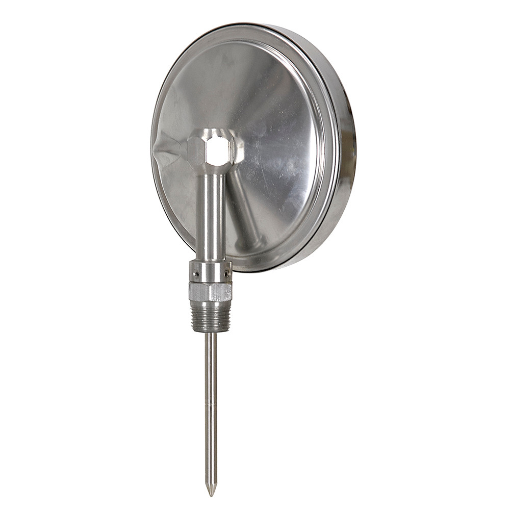 -40 - 160 Degree F 5" Face 4" Stem Teltru BC550R Series 40100453 Thermometer [200649]