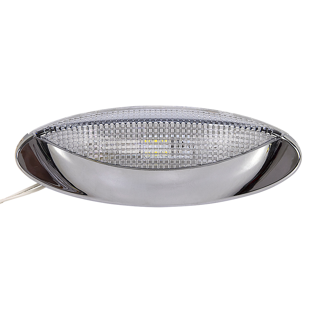 12 Volt DC Optronics LED Chrome Porch Dome Light RVPLL8CC [501135]