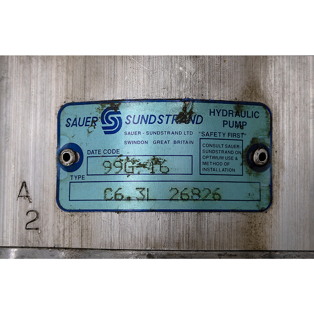 Sauer Sundstrand C6.3L 26826 Hydraulic Pump [WC9-10987-R]