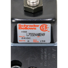 Manifold 2-Position 24 Volt DC Double Solenoid Valve Schrader Bellow L755-24-402 49 [400689]