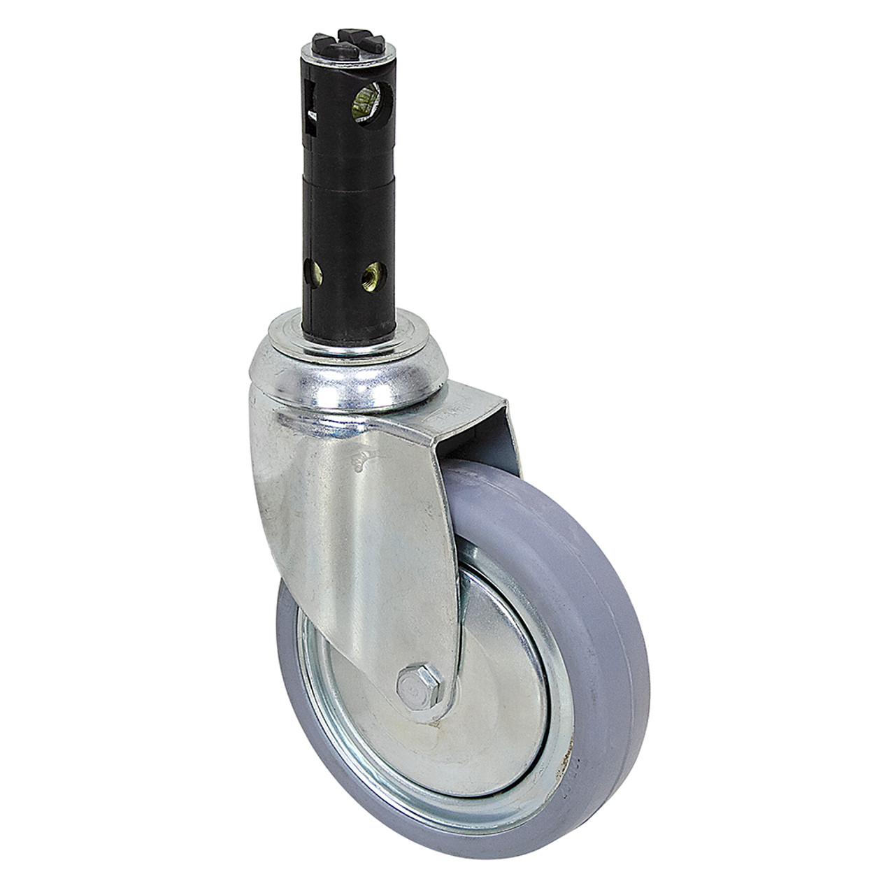5" x 1-1/4" Tente Round Stem Swivel Caster 2476 DIK 125 R36-28S M6-18 [700493]