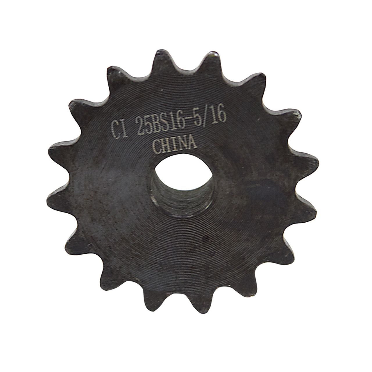13 Tooth 3/8" Bore 25 Pitch Roller Chain Sprocket w/o Keyway or Set Screw [603167]