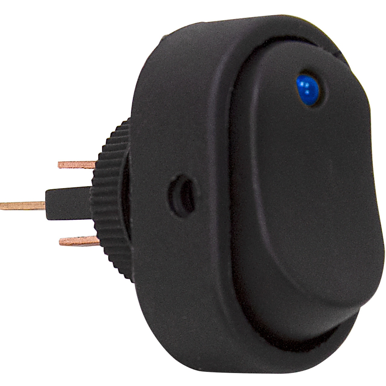 SPST Surface Mount Rocker Switch Blue LED 66-2281-B [501309]