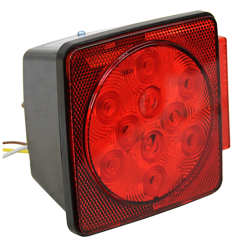 12 VDC LED Stop/Turn/Tail Light Box Style w/License Plate Light Buyers Products 5625117 [501351]
