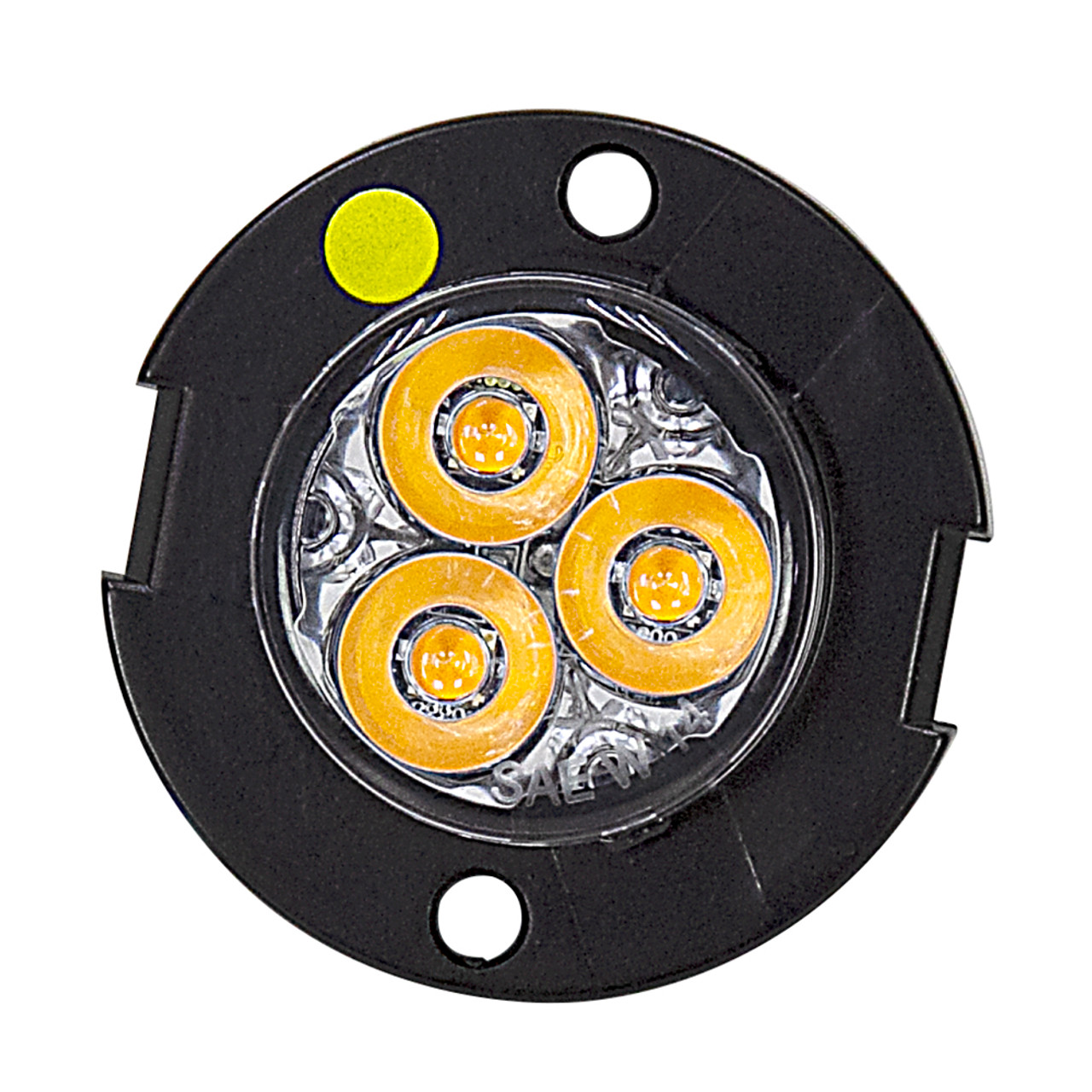 1" Dia. 3 LED Amber Surface/Recessed Strobe Light Buyers Products 8892400 [501353]