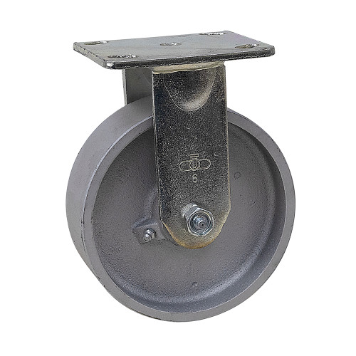 6" x 2" Rigid Steel Plate Caster WC6660R-01-STL [700119]