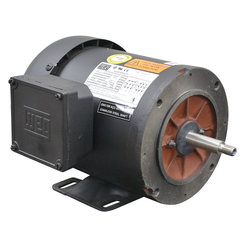 1/2 HP 3460 RPM 208-230/460 Volt AC 3Ph WEG Motor TE01C040J00001007 [501398]