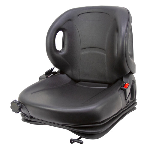 High-Pro Industrial Seat w/ Suspension and Seat Belt 390125BK [300313]