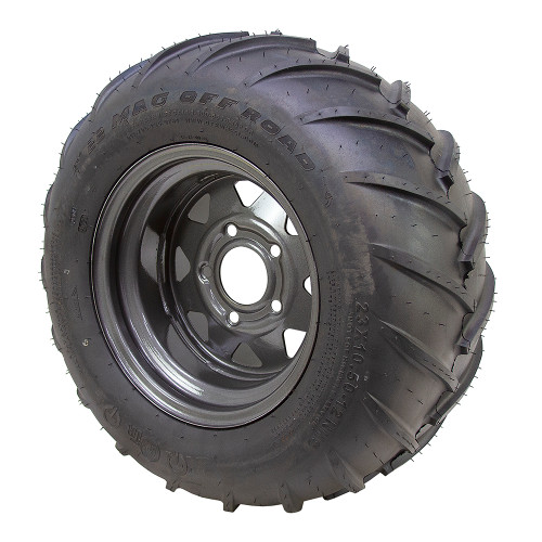 23x10.50-12 Left Hand Directional Lug Tread OTR Tire and Steel Wheel Assembly [700598]
