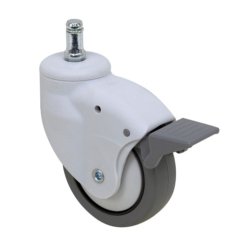 3 x 1 TENTE Grip Ring Swivel Stem Caster with Brake [700656]