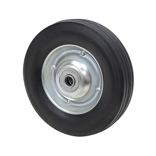 8x2 Black Rubber Tire w/ Steel Rim [700710]