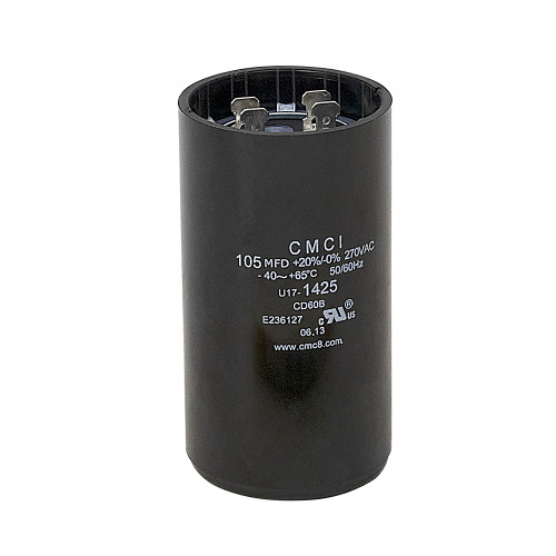 105-126 MFD 270 Volt AC Motor Start Capacitor [501600]