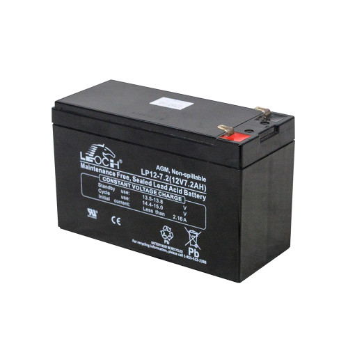12 Volt DC 7.2 Amp-Hour Battery Leoch  LP12-7.2 [501605]