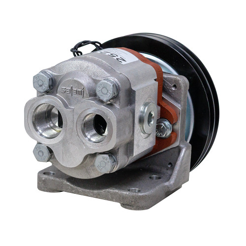 0.86 cu  in  Hydraulic Clutch Pump w/ 7" Double Groove V-belt Pulley Bailey 252343 [906693]