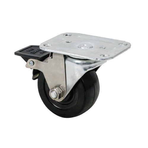 3" x 1-1/4" Swivel Plate Caster w/ Wheel Brake Jarvis 3-30-105-2 P/LBRKPASP.LDHT [700720]