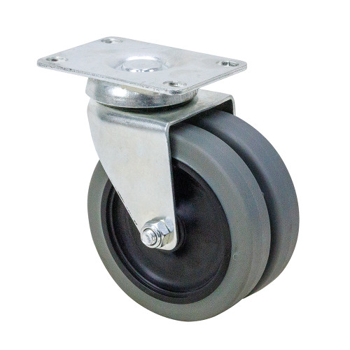 4" x 15/16" Dual Wheel Swivel Plate Caster Jarvis 4-DW25-201G-4 [700723]